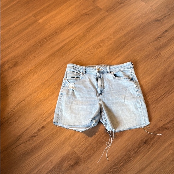 American Eagle Outfitters Pants - American Eagle Outfitters Blue Distressed Jean Shorts